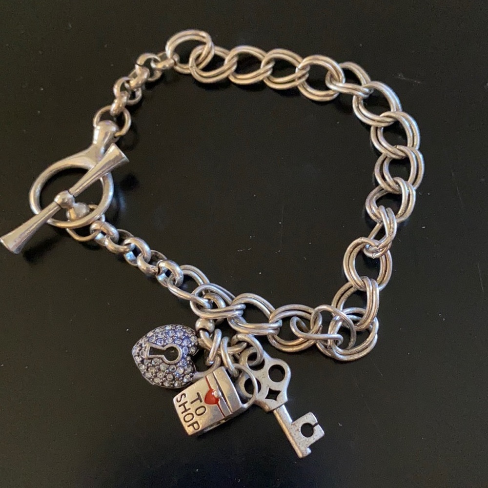 Fossil bracelet for charms